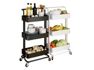 Carrinho Organizador Multiuso com 3 Prateleiras e Rodinhas - Ideal para Cozinha, Escritório e Banheiro - imagem 1