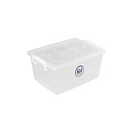 Organizador Plástico 4L: Trava, Alça e Espaço! - imagem 1