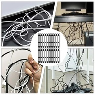 Organizador de Cabos Reutilizáveis: 20 Presilhas de Silicone - imagem 4