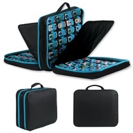 Estojo Organizador Premium 96 Carrinhos Hot Wheels e Matchbox - Preto/Azul - imagem 2