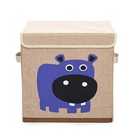 Caixa Organizadora Infantil com Estampa de Hipopótamo - DOLCE HOME para Quarto de Bebê e Criança - imagem 2