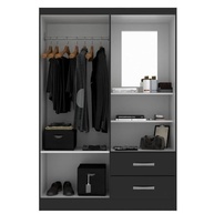 Guarda-Roupa Solteiro 2 Portas e 2 Gavetas Capelinha Evidencia – Organize seu Espaço com Estilo - imagem 4