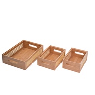 Organize com Estilo: Kit 3 Caixas de Bambu Oikos - imagem 1