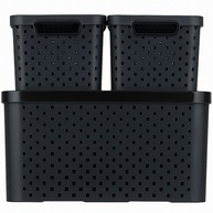 Organize Já! Kit 3 Caixas Organizadoras 12L e 6L - imagem 1
