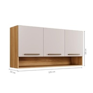 Armário Aéreo Suspenso Multiuso 3 Portas Plus - Organize com Estilo e Praticidade - imagem 4