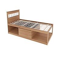 Cama Solteiro com Baú e Nichos: Organize! - imagem 2