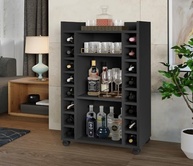 Buffet Adega Bélgica Preto - Organize sua Home Bar com Estilo e Funcionalidade - imagem 2