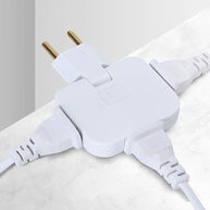 Kit 2 Adaptadores de Tomada Articulado Flexível 3 Saídas 10A - Organize e Amplie suas Conexões! - imagem 3
