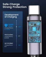 Orico 66W: Cabo USB-C Turbo para Carregamento Rápido - imagem 4