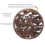 Enfeite de Parede Mandala Fênix Chinesa - Simbolo de Renovação e Harmonia Oriental - imagem 5