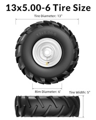 Pneu e Roda de Leme 13" x 5" para Embarcações - Orifício de 9,5cm - imagem 3