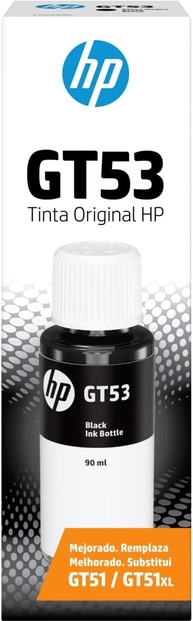 Garrafa de Tinta original Preto HP GT53 (1VV22AL) compatível com Impressora HP DeskJet GT 5810, Impressora HP DeskJet 5820. Até 5000 páginas na qualidade e confiabilidade premium da HP - imagem 1