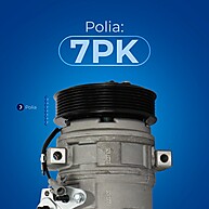 Compressor Ar Condicionado Hilux/New Holland Delphi - Original - imagem 2