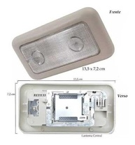 Luz de Teto Plafonier Mopar Original Fiat Uno, Palio, Idea, Mobi, Punto, Siena - Peça 100176278 - imagem 4
