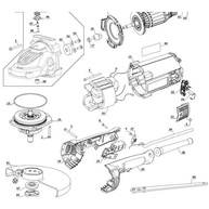 Tampa Caixa de Engrenagem Dewalt DWE490 - Peça Original - imagem 2