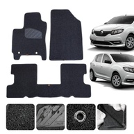 Tapete Emborrachado Luxo Lanzi para Renault Sandero (2008-2024) - Kit 3 Peças Original - imagem 2