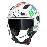 Capacete Norisk Orion Free Masculino Aberto Branco com Óculos Solar Integrado - imagem 4
