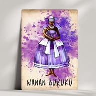 Coleção 20 Quadros Decorativos - Orixás em Aquarela com Nomes em Yorubá (Inclui Nanã) - imagem 2