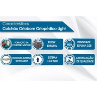 Colchão Ortopédico Casal: Wood Light OrtoPillow Ortobom - imagem 2