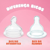 Bico Mamadeira Big Ortodôntico Tetê 100% Silicone Universal - Conforto e Segurança para Bebês - imagem 4