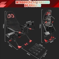 Cabine Simuladora de Corrida Profissional: Compatível com Todos os Volantes e Pedais - imagem 4