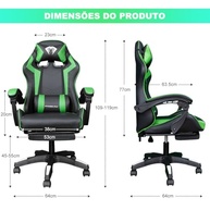 os-gamer-cadeira-com-a-jogo-para-pes-trabalho-e-verde-ergonomica-conforto-apoio-para-total-a