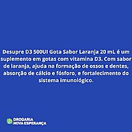 Desupre D3 500UI: Vitamina D para Imunidade e Ossos - imagem 2