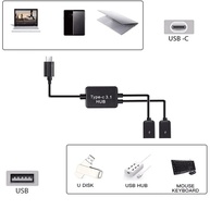 Adaptador USB-C 2 em 1: Hub Dual OTG - imagem 3