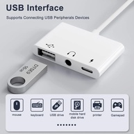 Adaptador USB-C 3 em 1: Áudio, Carga e OTG - imagem 3