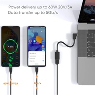 Adaptador USB-C para USB 3.0: 90° e OTG - imagem 3
