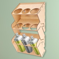 Organizador de Latas de Spray e Tinta: Sua Oficina Impecável e Espaço Otimizado! - imagem 4