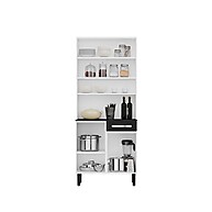 Cozinha Compacta Pratika 80cm Branco e Preto – Espaço Otimizado - imagem 2
