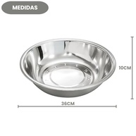 Bacia Inox 36x36x10 cm – Resistente, Versátil e Ideal para Cozinha ou Lavanderia - imagem 4