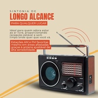 Rádio Antigo 686 Bluetooth: Som Retrô com Tecnologia Moderna para Sua Casa ou Campo - imagem 3