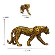 Escultura Pantera Leopardo em Poliresina - Decoração Elegante para Estante, Rack ou Escritório - imagem 4