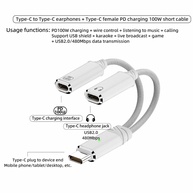 Adaptador USB-C 2 em 1: Carregue e Ouça! - imagem 3