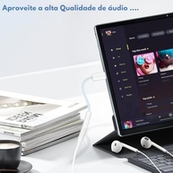 Adaptador P2 para USB-C: Ouça suas Músicas em Qualquer Celular - Compatível Samsung, iPhone 15/16, iPad Pro - imagem 4
