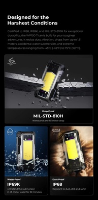 OUKITEL WP100 Titan: O Celular Blindado Completo! - imagem 4