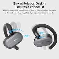 TOZO Open Buds: Fones de Ouvido Leves e Confortáveis com Bluetooth 5.3 e Ajuste Multi-ângulo - imagem 3