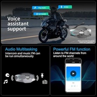 Fone de Ouvido Bluetooth SolaMr X10 para Motociclista: Intercomunicador Mesh 4.0, 10 Pilotos, até 1500m - imagem 5
