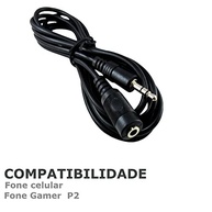 Cabo Extensor P2 para J2 1.8m: Liberdade e Qualidade para Seu Fone de Ouvido - imagem 5
