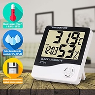 OWAREY Termômetro Digital com Higrômetro e Relógio - Monitoramento Inteligente de Temperatura e Umidade - imagem 4