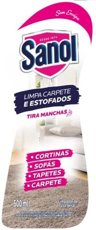 Sanol Limpa Estofados e Carpetes Oxy2 500ml - Fórmula Profunda para Limpeza Total - imagem 3