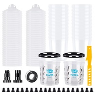 YUZES Sistema de Copos para Mistura de Tinta 20 oz (600 ml) - 50 Revestimentos + Tampas + Acessórios - imagem 1