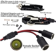 Divisor de Isqueiro 16AWG: Duplique sua Energia no Carro (1 Macho p/ 2 Fêmeas) - imagem 5