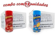 Temperos P/ Pipoca Popcorn Cx 12 Frascos. 6 Bacon - 6 Queijo - imagem 4