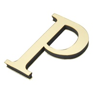 Adesivo de Parede Espelhado Letra P 3D em Acrílico - Decoração Moderna e Elegante - imagem 2