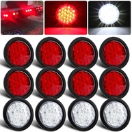 Kit 12 Luzes Traseiras LED 10cm Redondas P/ Reboque - Freio, Ré e Sinalização - imagem 2