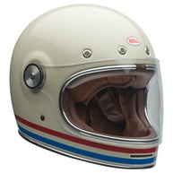 Capacete Bell Bullitt Clássico - Listras Pérola Branca/Vermelho/Azul (Tamanho P) - imagem 1