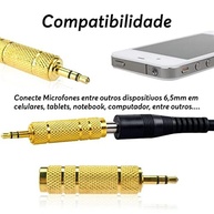 Adaptador P10 6.5mm Fêmea para P2 3.5mm Macho: Conexão Estéreo Sem Limites! - imagem 4